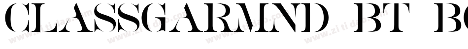 ClassGarmnd BT Bold字体转换